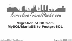 barcelona Travel Hacks PostgreSQL