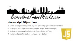 barcelona Travel Hacks Javascript Plan
